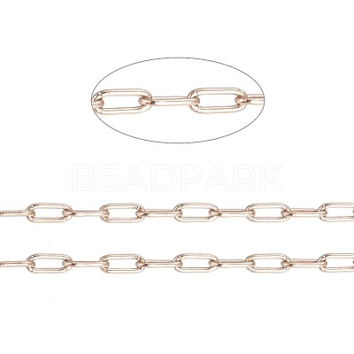 Ion Plating(IP) 304 Stainless Steel Paperclip Chains CHS-F010-01A-RG-1