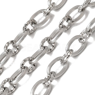 304 Stainless Steel Figaro Chains SA-CBAB767-04P-1