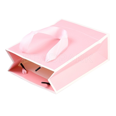 Rectangle Paper Bags with Ribbon Handles CARB-L011-01B-04-1