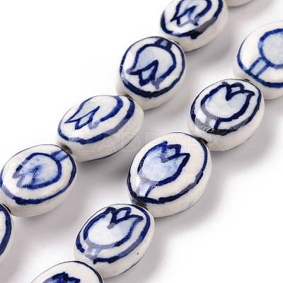 Handmade Porcelain Beads Strands PORC-M536-02-1