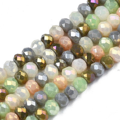 Opaque Glass Beads Strands X-GLAA-T006-07-A03-1