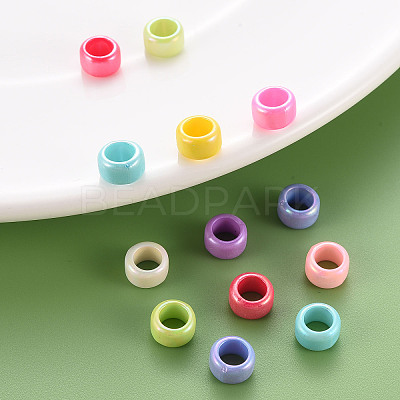 Opaque Acrylic European Beads X-TACR-S153-41I-1