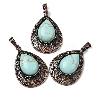 Natural & Synthetic Mixed Gemstone Pendants G-A297-05R-1