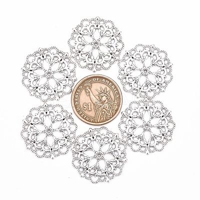 Tibetan Style Filigree Joiners Links TIBE-A11623-AS-FF-1