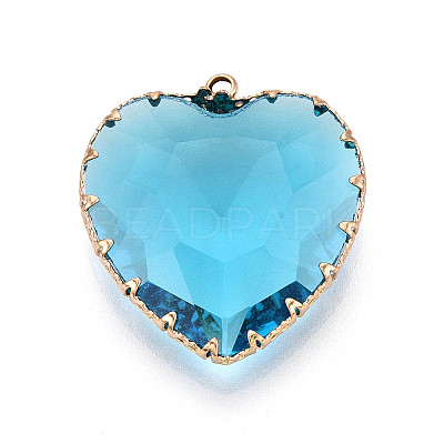 Transparent Glass Pendants KK-N283-01D-G-1