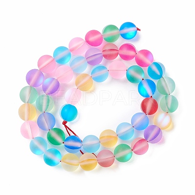 Synthetic Moonstone Beads Strands G-E573-01B-13-1