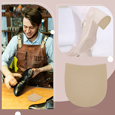 Shoe Repair Synthetic Rubber Heel Replacement AJEW-WH0871-71-1