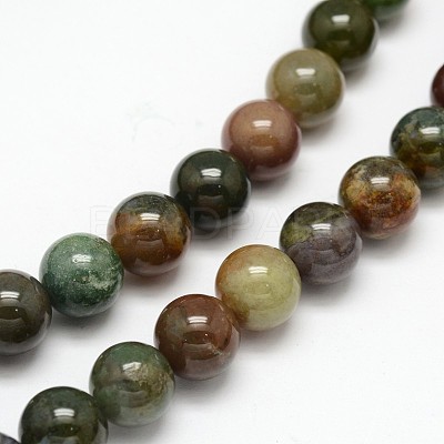Natural Indian Agate Round Beads Strands LS-G-F243-01-6mm-1