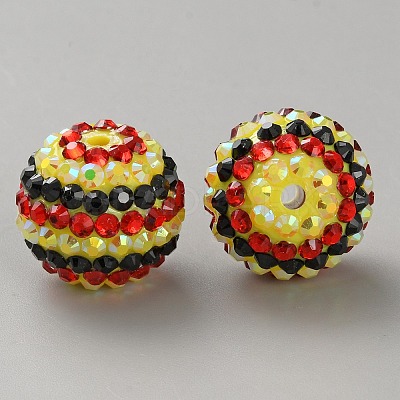 Thanksgiving Day Theme Resin Rhinestone Beads RB-WH0003-08H-1
