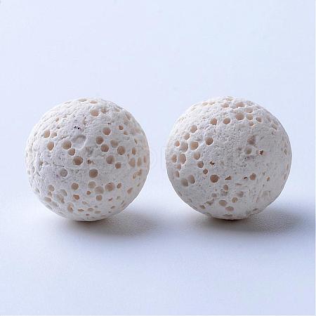 Unwaxed Natural Lava Rock Beads G-F325-10mm-11-1