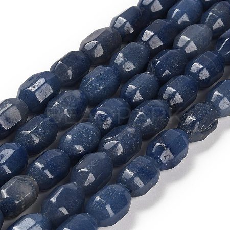 Natural Blue Aventurine(Dyed & Heated) Beads Strands G-F781-A06-01-1