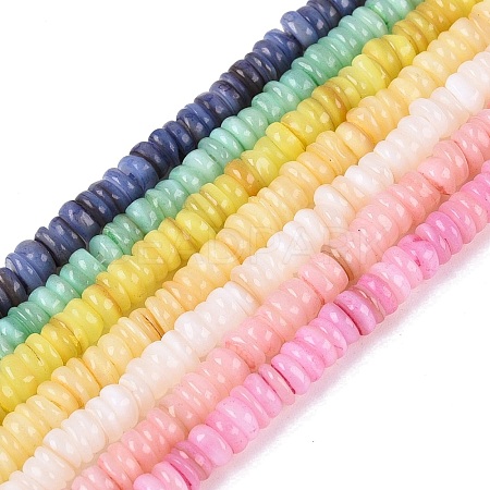 Natural Freshwater Shell Beads Strands SHEL-Q028-01-1