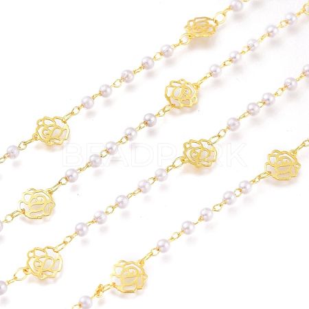 Brass Handmade Beaded Chains CHC-H101-16G-1