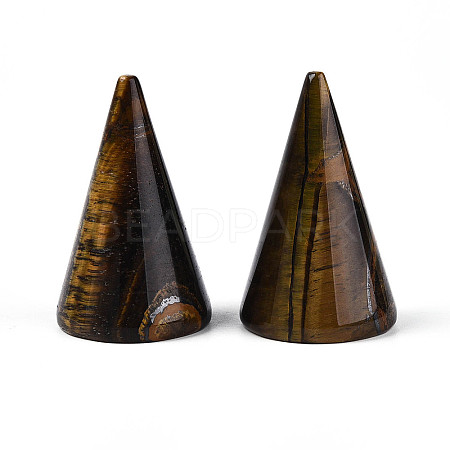 Natural Tiger Eye Ring Display Stands G-T144-06G-1