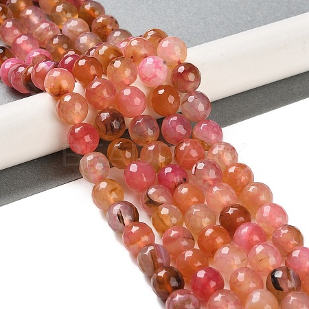 Natural Agate Beads Strands G-M437-C01-01I-1