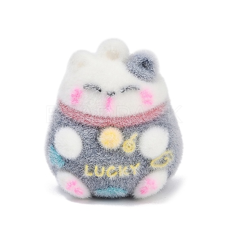Flocky Resin Pendants RESI-S017-01C-1