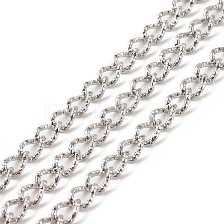 Tarnish Resistant 304 Stainless Steel Curb Chains CHS-E005-01P-1