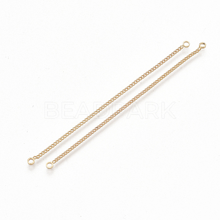 Brass Chain Links connectors KK-T044-01G-1