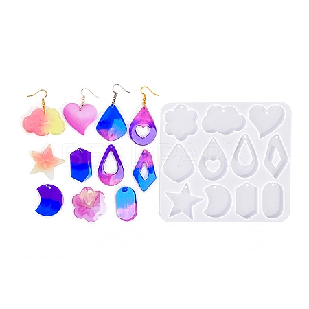 Geometric Earrings Pendants DIY Silicone Mold LS-DIY-Q033-01B-1