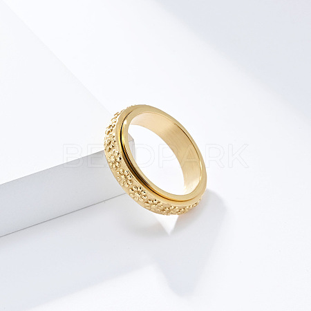 Simple Style 304 Stainless Steel Rotating Finger Rings FS-WGCAB4E-05-1