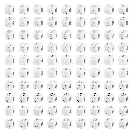 500Pcs 5 Styles Opaque Acrylic Beads OACR-TA0003-45-1