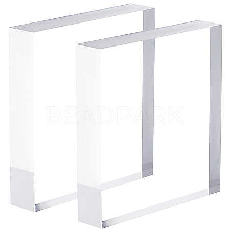 2Pcs Transparent Acrylic Display Decorations DJEW-CN0001-50-1