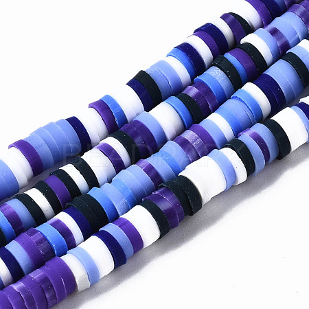Handmade Polymer Clay Beads Strands CLAY-N008-010-H48-1