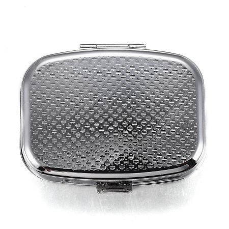 2 Compartmennts Iron Pill Box CON-H013-02P-1