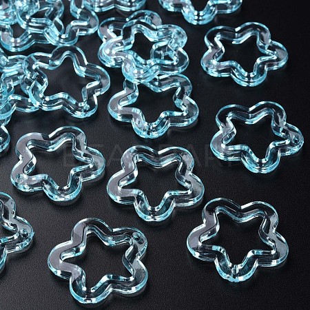 Transparent Acrylic Beads MACR-S373-24-B08-1