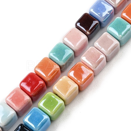 Handmade Porcelain Beads Strands PORC-R141-01-1
