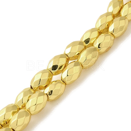 Electroplated Strong Magnetic Synthetic Hematite Beads Strands G-P518-03B-1