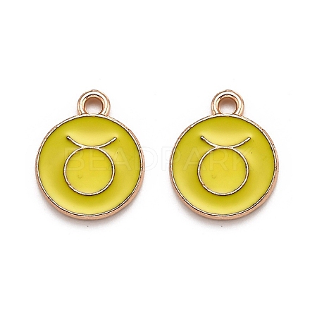 Alloy Enamel Pendants ENAM-S124-01B-14C-1
