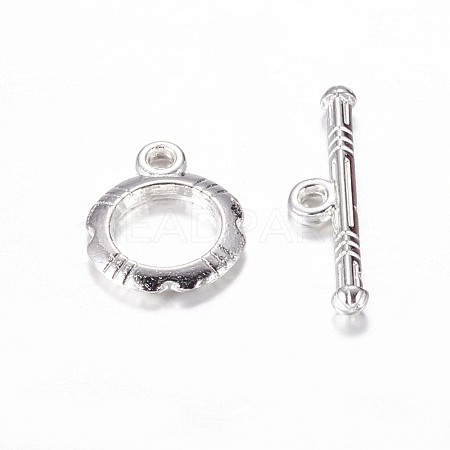 Tibetan Style Alloy Toggle Clasps X-LF0322Y-NFS-1