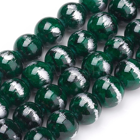 Natural Jade Beads Strands G-G833-6mm-07-1