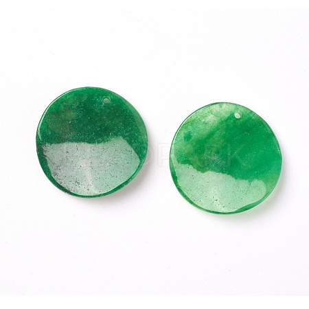 Natural Myanmar Jade/Burmese Jade Pendants G-L495-29-1
