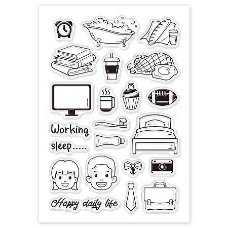 PVC Plastic Stamps DIY-WH0167-56-107-1