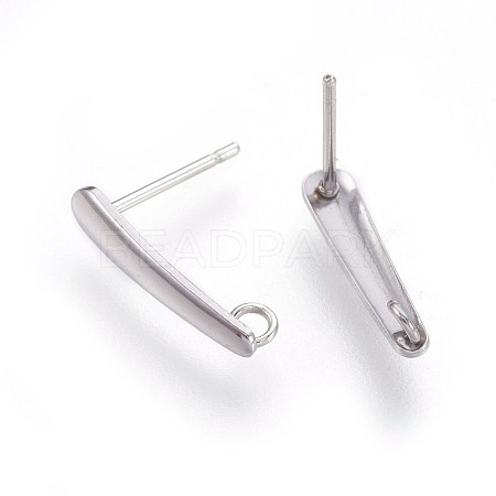 304 Stainless Steel Stud Earring Findings STAS-F188-05P-A-1