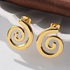 304 Stainless Steel Stud Earrings for Women EJEW-L296-007G-01-1