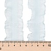 20 Yards Polyester Pleated Elastic Lace Trim SRIB-M015-01E-3