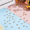 400Pcs 2 Colors CCB Plastic Charms CCB-ME0001-11-4