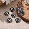Platinum Plated Alloy Charms ENAM-S118-02D-P-5