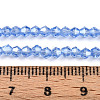 Transparent Electroplate Glass Beads Strands EGLA-A039-T2mm-A07-4