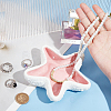 1Pc Starfish Shape Ceramic Jewelry Plate AJEW-SC0002-96A-3