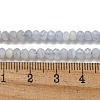 Faceted Rondelle Natural Blue Lace Agate Beads Strands G-F289-04A-2