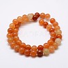 Natural Red Aventurine Bead Strands X-G-P257-02-6mm-2