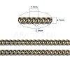 Brass Twisted Chains X-CHC-S096-AB-NF-3