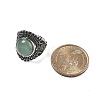 Natural Green Aventurine Adjustable Rings RJEW-I108-03AS-05-5