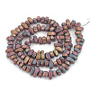Electroplate Non-magnetic Synthetic Hematite Beads Strands G-T061-103F-2