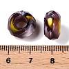 Two Tone Glass European Beads GDA009-4-3