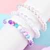 DIY Round Beads Bracelets Making Kits DIY-FS0008-80-3